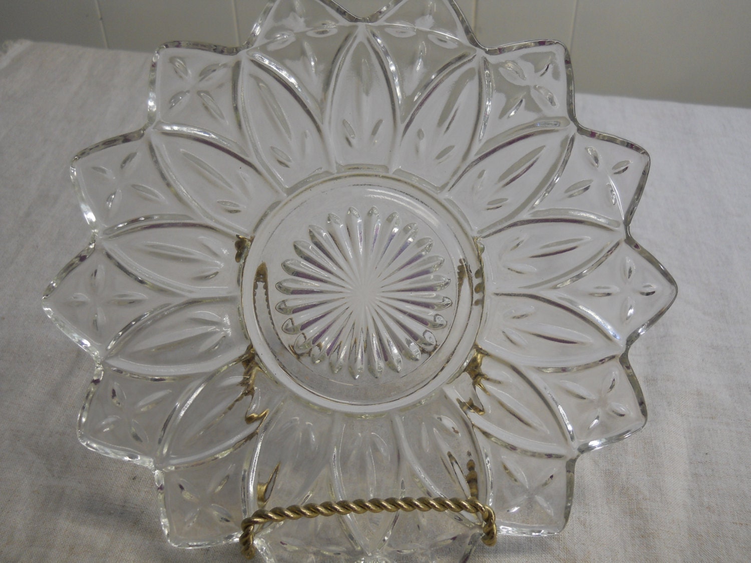 Dahlia Clear Glass Plate Flower Petal by TarnishedReputation