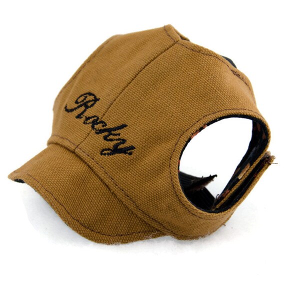Dog Hat Personalized Sun visor Baseball Hat Style by PupPanache