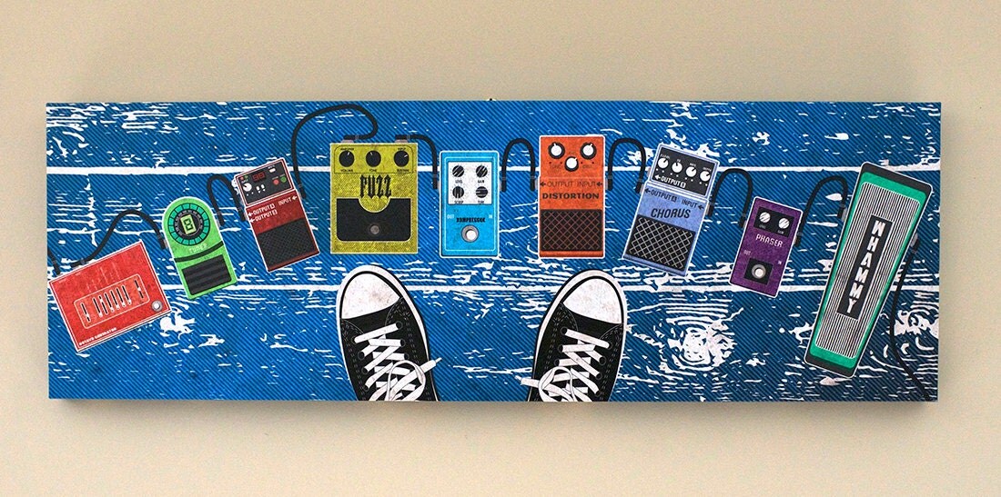 Guitar Effect Pedal Art on Canvas