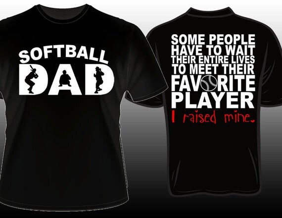 Proud Softball Dad Favorite Player T Shirt
