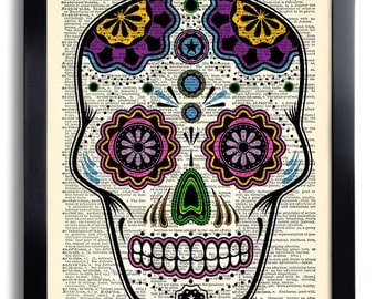 Day Of The Dead Wall Art day of the dead art | etsy Day Of The Dead Wall Art day of the dead art | etsy