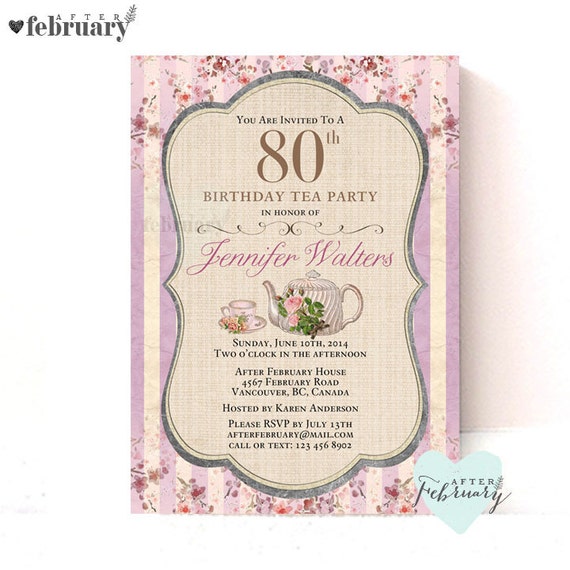 Adult Tea Party Invitations 3