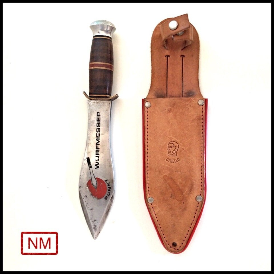 Vintage German Throwing Knife Rotpunkt Wurfmesser