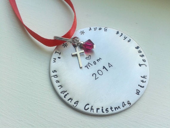 hand sted memorial christmas ornament with i m spending hand sted memorial christmas ornament with i m spending