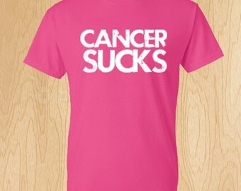 Cancer Sucks Breast Cancer Awareness T-shirt