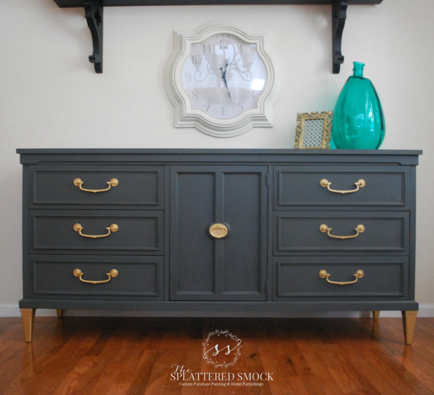 SOLD Modern Dresser/Changing Table with by TheSplatteredSmock