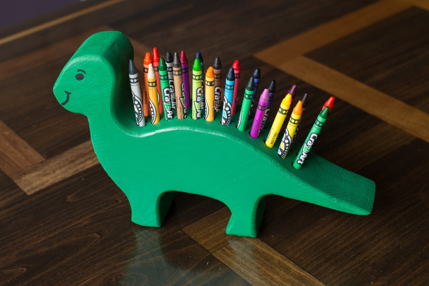 Download Dinosaur Crayon Holder by FreedomWoodworking on Etsy