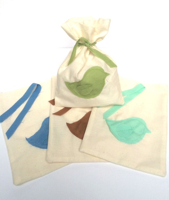 Muslin Gift Bag, Treat Bag, Fabric Bag