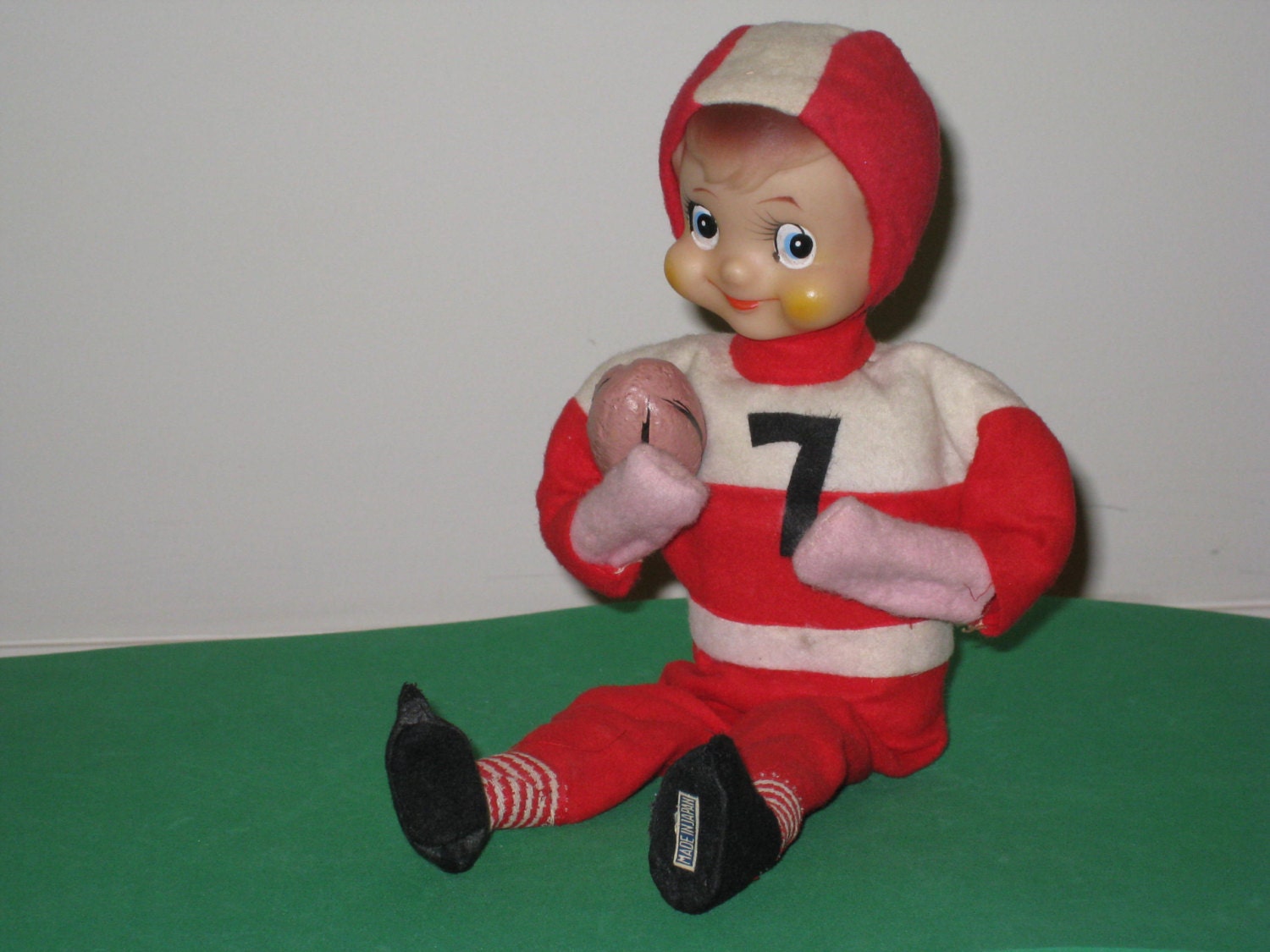 Vintage Poseable Football Player Doll made by IngridsVintageDolls