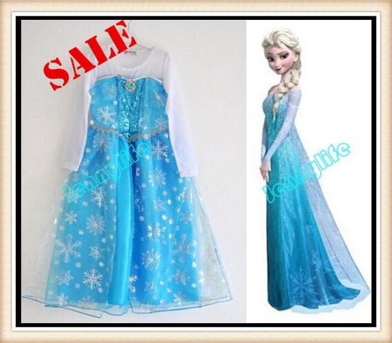 Elsa Dress Queen Elsa Dress Frozen Costume Dress Snow by Jennylife