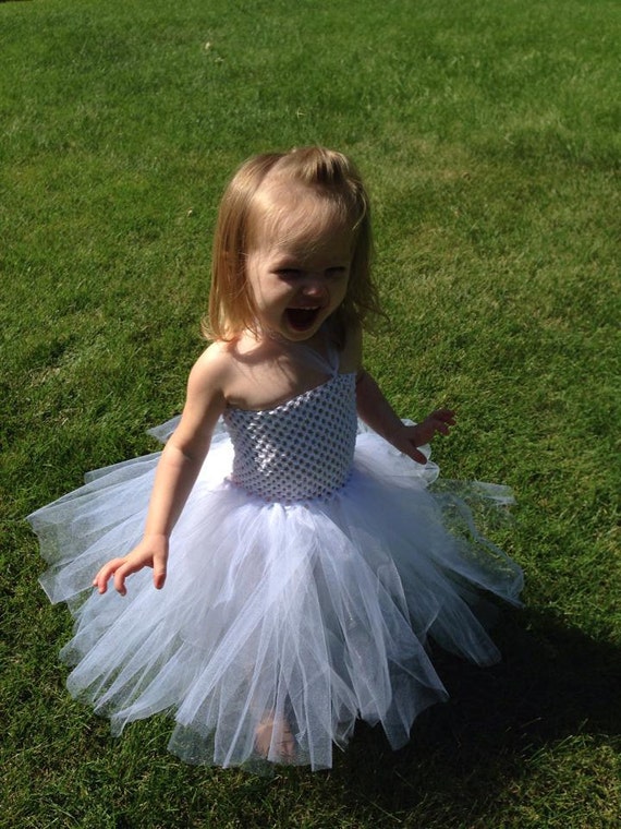 White Tutu Dress Elegant Toddler Dress by EverydayTutuPrincess