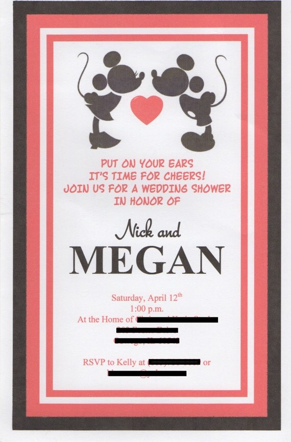 Disney Themed Invitations 8