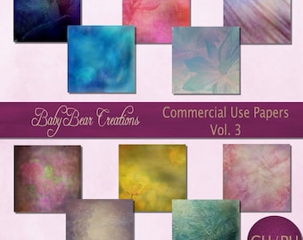 10 digital scrapbooking papers. Assorted colors & Textures.