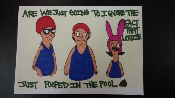 Items similar to Bob's Burgers Birthday Card on Etsy
