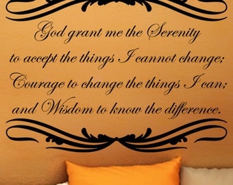 Serenity Prayer Wall Decor serenity prayer art | etsy Serenity Prayer Wall Decor serenity prayer art | etsy
