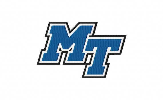 Middle Tennessee State University Logo Machine by Sportsew on Etsy