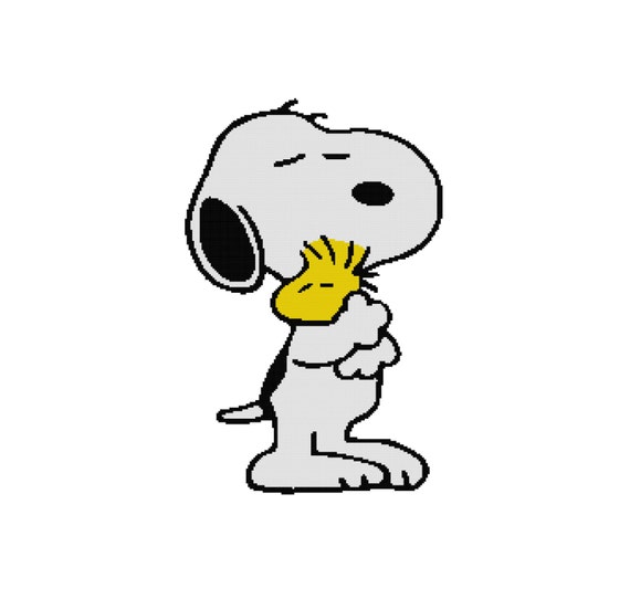Cross Stitch Pattern PDF: Snoopy and Woodstock Peanuts