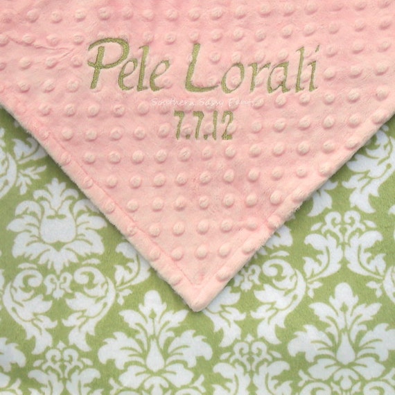 personalzed baby blanket shabby chic baby girl blanket personalzed baby blanket shabby chic baby girl blanket