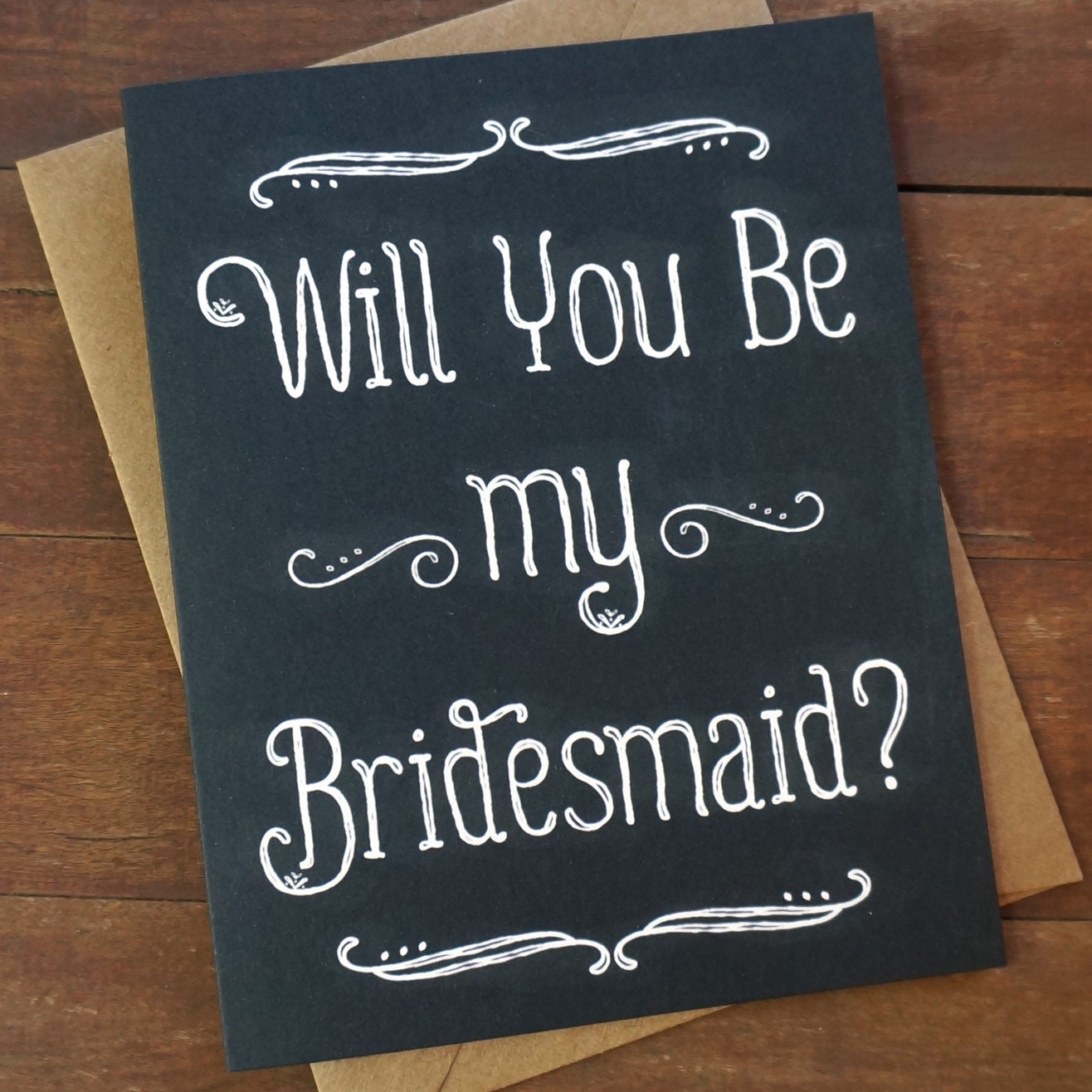 Will You Be My Bridesmaid Card Bridesmaid Proposal Card Bridal