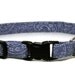 Fancy Cat Collar - Denim Paisley - Breakaway Safety Cute Fancy Cat Kitten Collar
