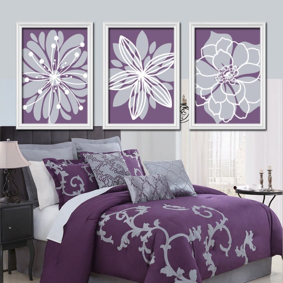 Purple Flower Wall Art Flower Burst Baby Girl Nursery by ...