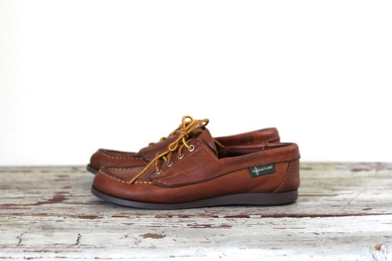 Vintage EASTLAND Shoes / Made in Freeport Maine USA / Brown