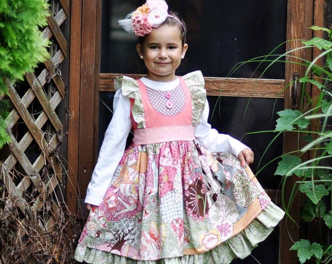 Girls Dress - Little Girl Dress - Toddler Dresses - Pink Dress - Birthday Dress - Ruffle Dress - Photo Prop - 2t to 5 years old