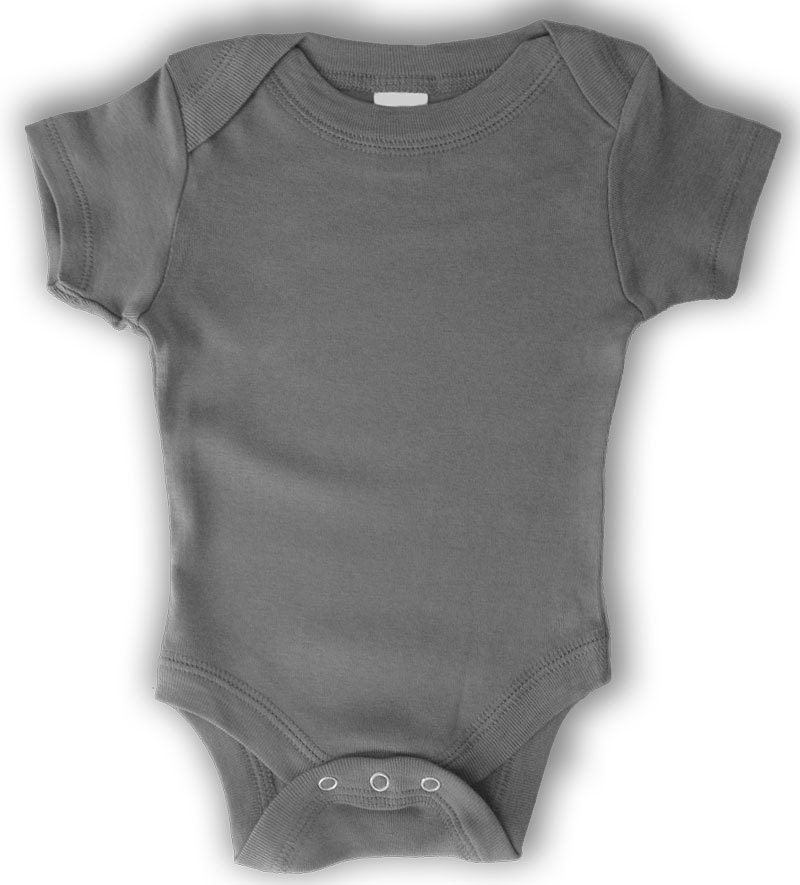 Blank Onesies Box of 18 Slate Gray Infant by LittleBirdByTheSea