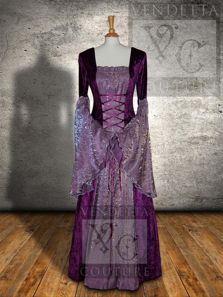 SALE Medieval Dress Celtic Wedding gown Pagan Handfasting