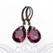 Jewelry Gift Stocking Stuffer Purple Crystal Earrings Victorian Jewelry CAMBRIDGE Amethyst