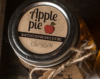 Apple Pie Moonshine Labels