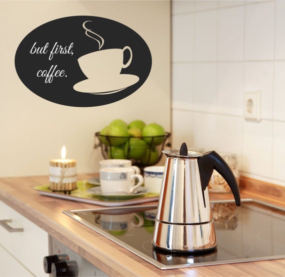 Kitchen Wall Decor Coffee Station Coffee Wall Decal Coffee