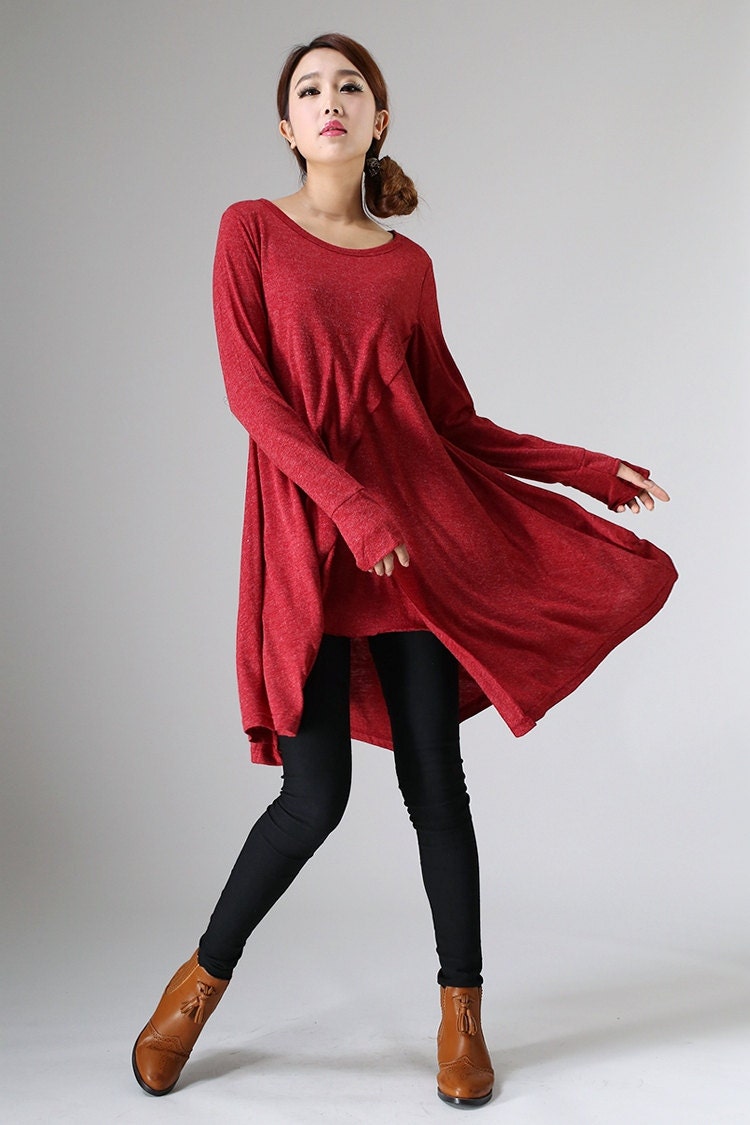 Buy Plus Size Tops for Women Long Tunic Shirts to pair with Leggings 1X,  Black Online at desertcartINDIA