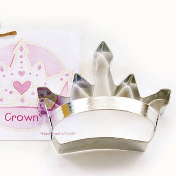 Cookie Cutters, Crown Cookie Cutter w/ Recipe Card, Princess, Tiara