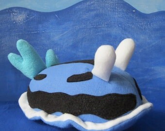 Little Sea Slug, Blue Nudibranch Plush, Chromodoris Willani