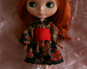 Autumn leaves - Wa Loli Lolita dress for Blythe or Limhwa ToYou