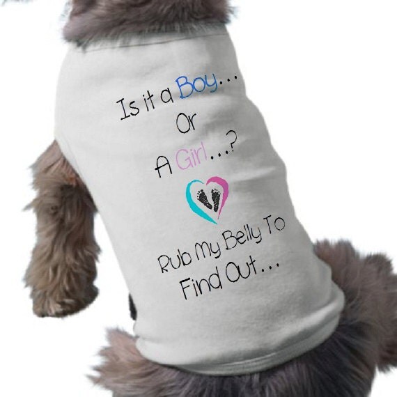 Baby Gender Reveal Dog T-Shirt I'ts A Girl Dog Shirt