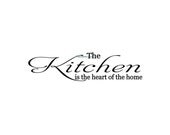 The Kitchen Is The Heart Of The Home - Wall Decal - Kitchen Wall Decal, Vinyl Wall Decals, Wall Decor, Kitchen Decor, Kitchen Decal