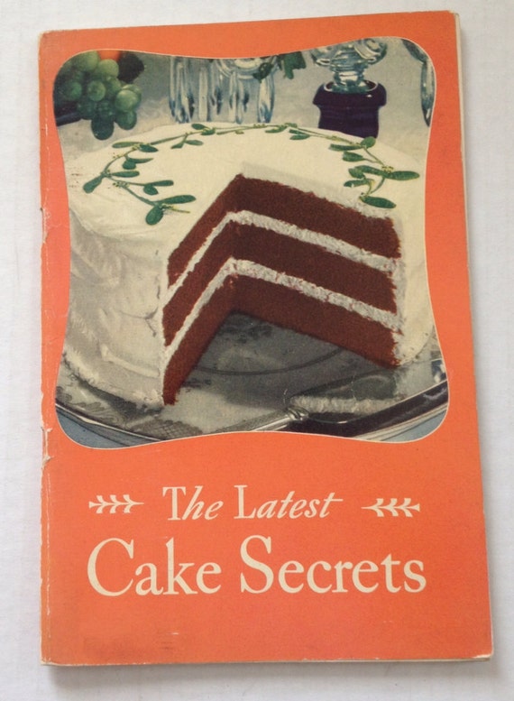 Vintage Cookbook 1934 The Latest Cake Secrets General Foods Cook Book Recipes Swans Down Cake Flour