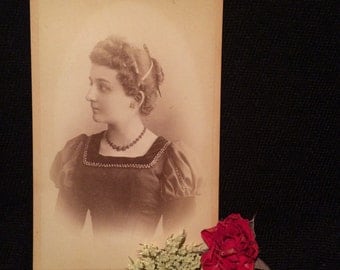 Cdv Antique Photo Girl of Strassburg Austria