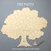 Rush for Annika -- Custom 60 piece TREE Puzzle Wedding Guest Book Alternative by BELLA PUZZLES. Deliver to Canada by Nov 24.