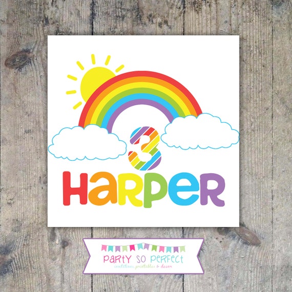 T-SHIRT IRON-ON Decal Transfer - Sunshine & Rainbows Printable Il_570xn