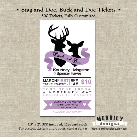 300 tickets stag and doe buck and doe tickets by 300 tickets stag and doe buck and doe tickets by