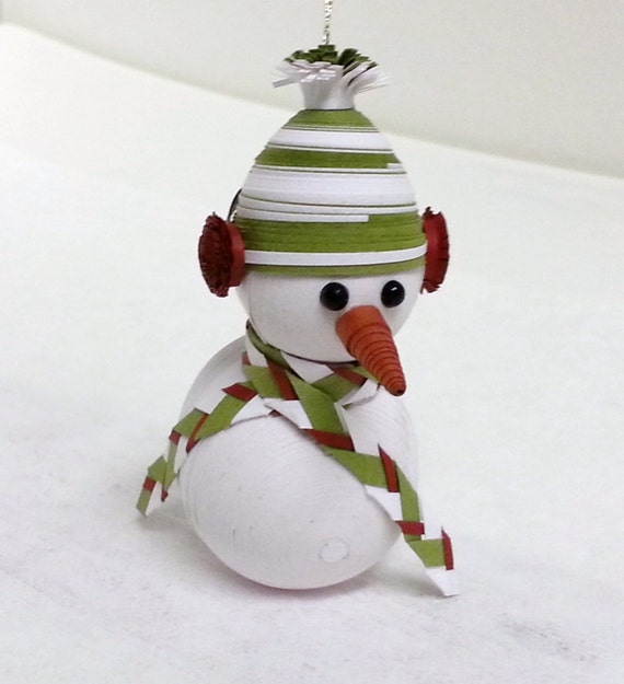 Items similar to Snowman Christmas Decoration, Snowman Ornament ...