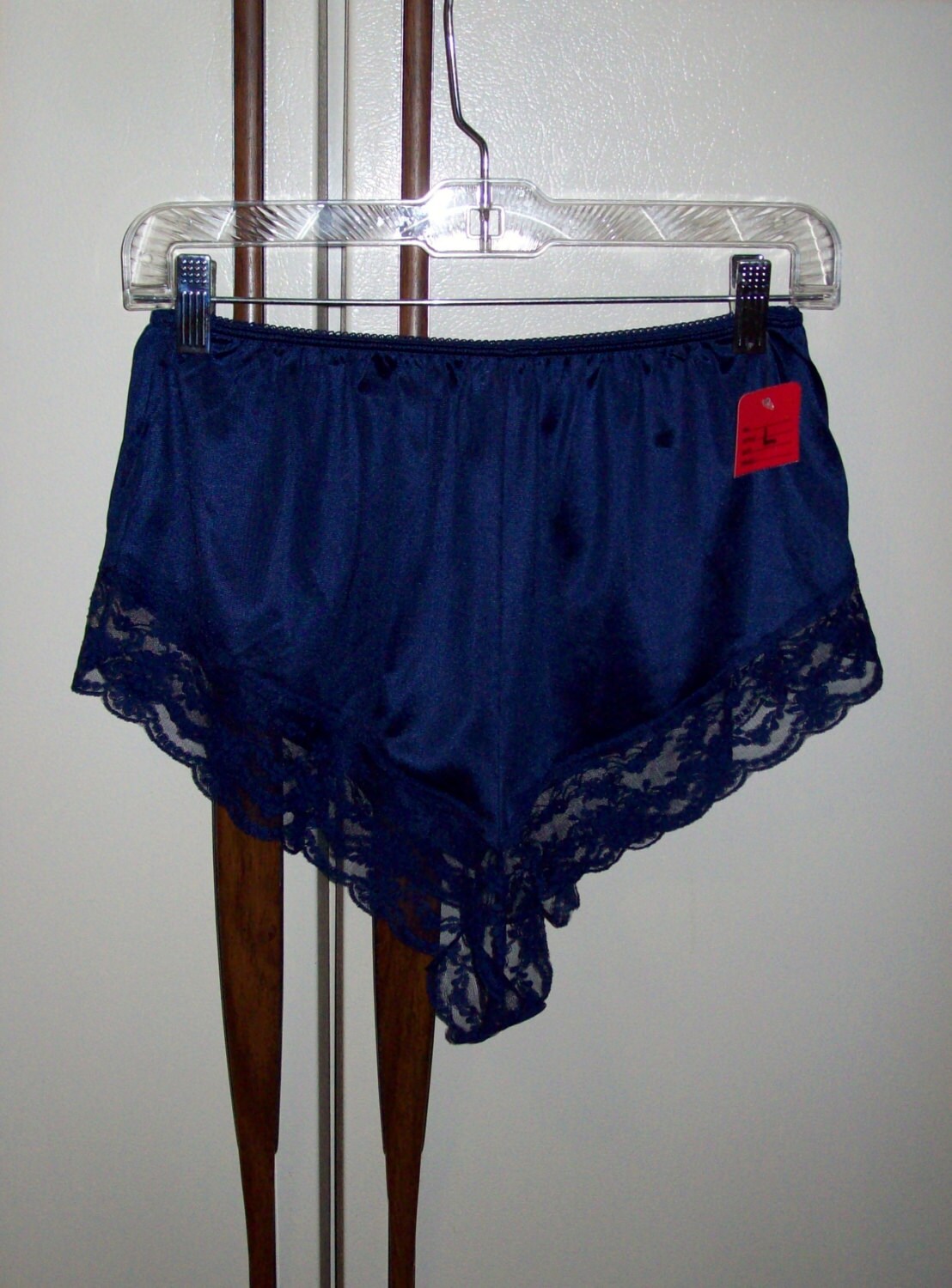 Vintage Lace Trimmed Tap Pants Underwear by Impulse Large Only