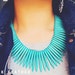 Turquoise Spike Necklace