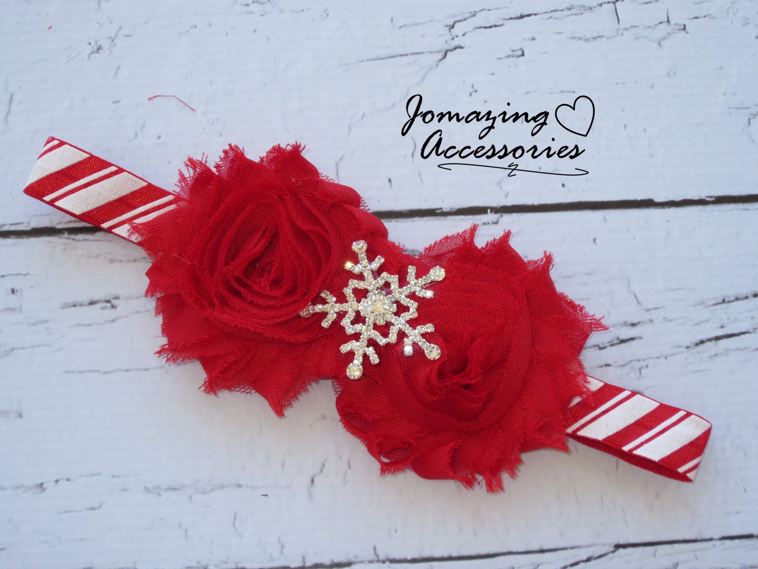 Chrismas Headband Red Candy Cane Headband Baby Headband