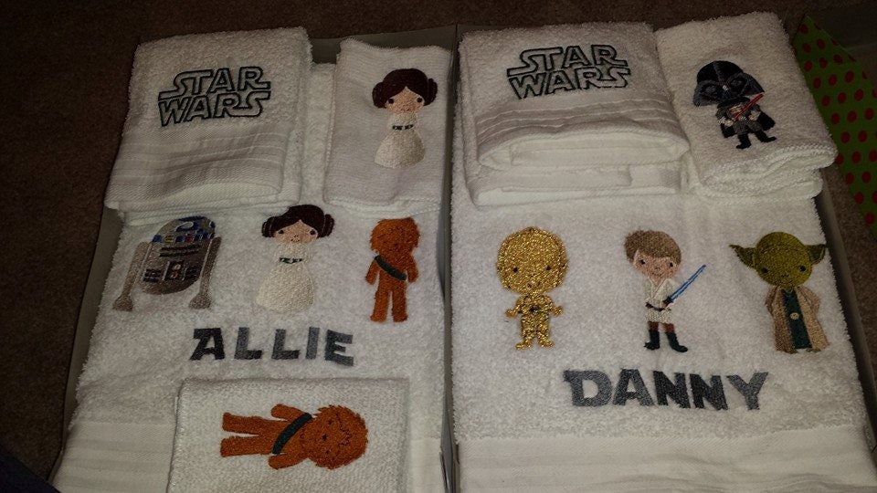 Personalized Star Wars Towel by CrazySheep on Etsy