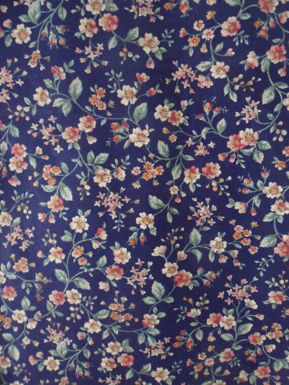 Vintage Polished Cotton Fabric Joan Kessler for by MountainThyme1