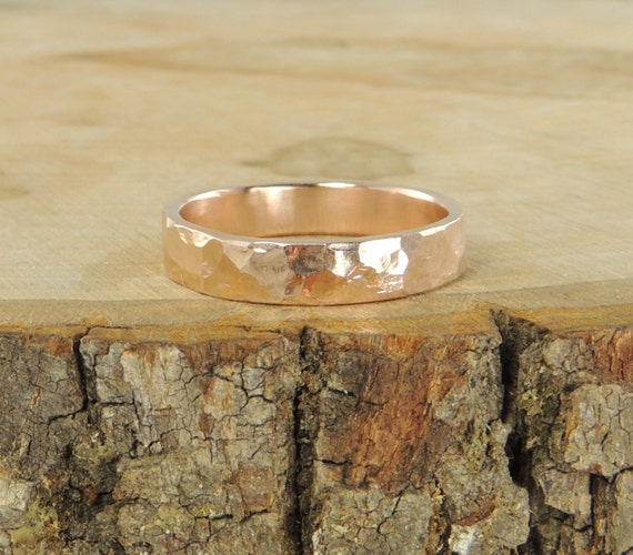 Items Similar To 14k Rose Gold Mens Wedding Band On Etsy   Il 570xN.616643263 Ou1m 